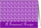 A Treasured Recipe card