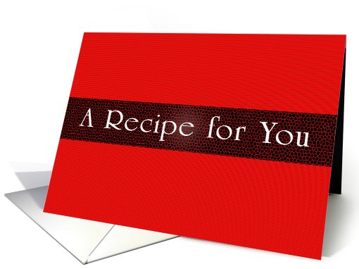 Red Recipe for You card (493995)