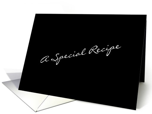 Black Recipe card (494006)