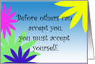 Accept Yourself card