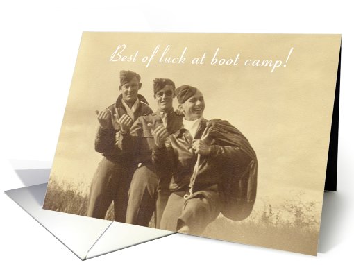 Three Servicemen, Boot Camp card (495425)