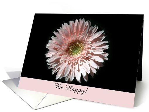 Pink Daisy, Be Happy card (498162)