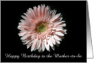 Pink Daisy, Happy Birthday Mother-to-be card