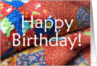 Happy Birthday Quilter card