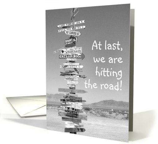 Road Signs Highway, Hitting the Road card (503904)