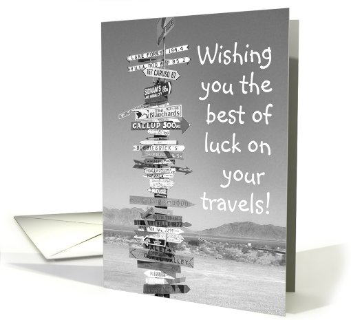 Road Signs Highway, Good Luck card (503905)