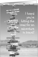 Road Signs Highway, Travel card
