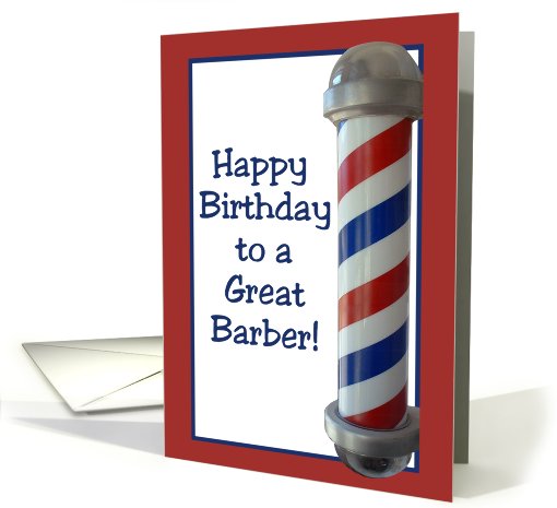 Happy Birthday Barber card (503917)