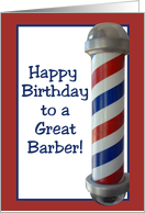 Happy Birthday Barber card