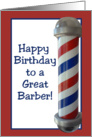 Happy Birthday Barber card