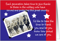 Veteran’s Day, Each Generation card