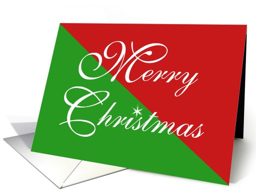 Merry Christmas, Red and Green card (505766)