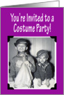 You’re Invited to a Costume party, kids in Costume card