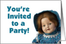 Antique Doll, Party Invite card