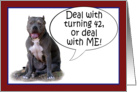 Pit Bull, Deal with it! Turning 42 card