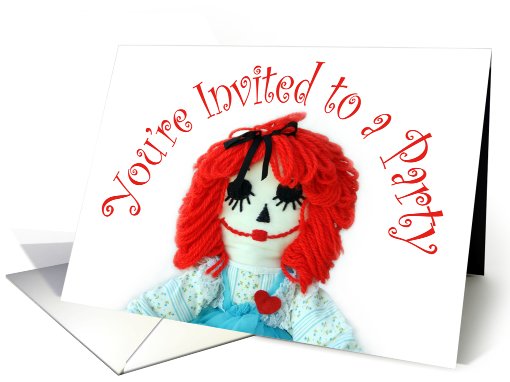 Rag Doll, Pary Invitation card (630719)