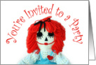 Rag Doll, Pary Invitation card