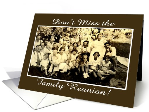 Family Reunion Invitation card (631659)