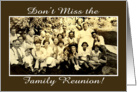 Family Reunion Invitation card