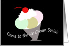 Ice Cream Social Invitation, Sundae card