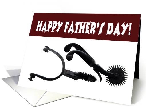 Spurs, Happy Father's Day card (632036)