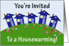 Houses on a Hill, Housewarming Invitation card