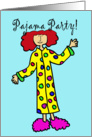 Pajama Party Invitation card