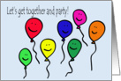 Party Balloon Invitation card