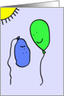 Feeling Down Balloon Card