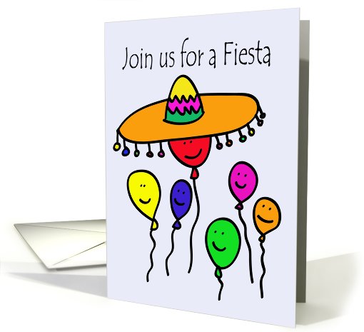 Balloon People Fiesta Invitation card (635246)