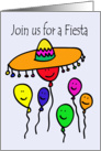 Balloon People Fiesta Invitation card