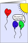 Balloon People, You have a big heart! card