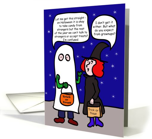 Confusing Grownups, Halloween card (636119)