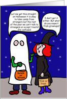 Confusing Grownups, Halloween Card