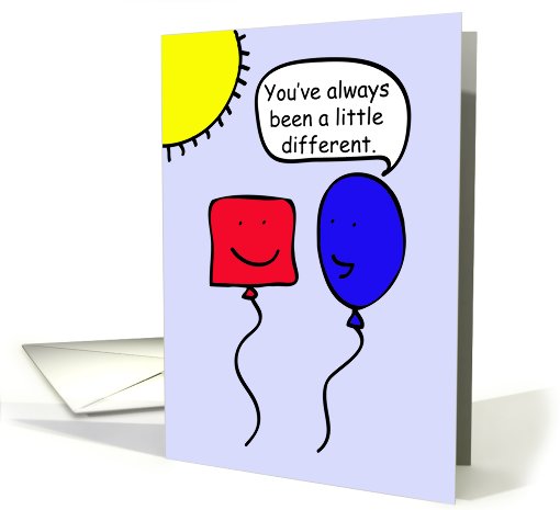 Cartoon Balloon People You've Always Been Different Happy... (638398)