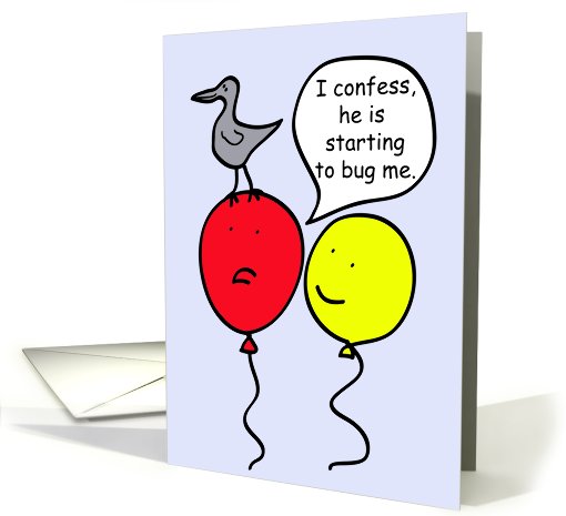 Cartoon Balloon People, What's bugging you? card (642674)