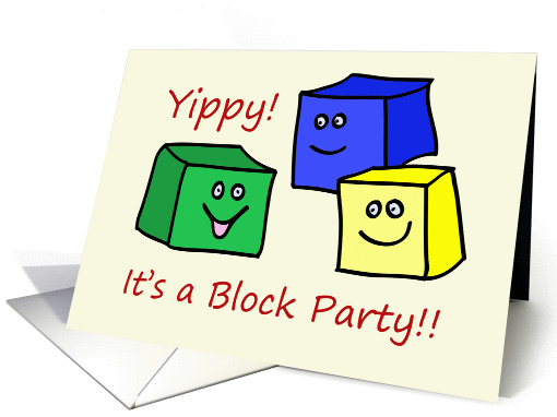 Block Party Invitation card (846160)