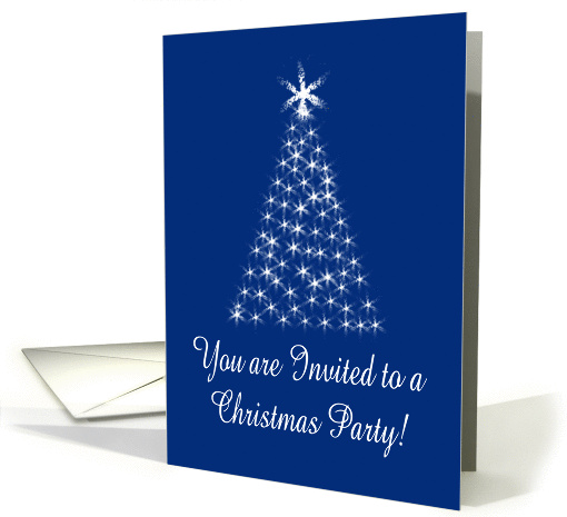 Starlight Christmas Tree Invitation Christmas Party card (870890)
