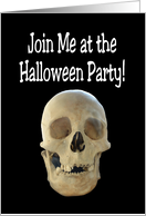 Scull Halloween Party card