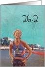 Congratulations - Marathon Medal Finisher with Fireworks - 26.2 card