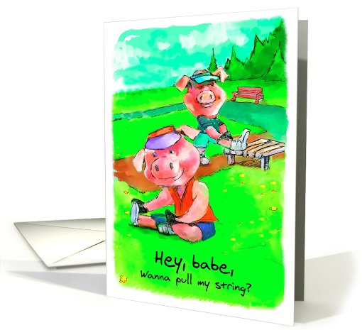 Hamstring Stretch : Birthday Humor card (470326)