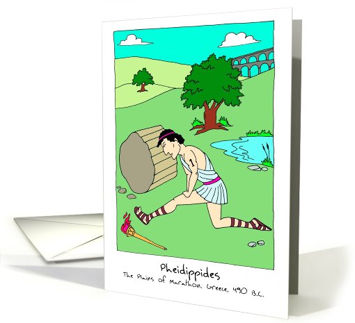 Pheidippides : First Marathoner Birthday card (470812)