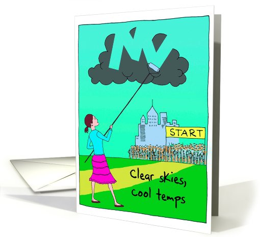 Clear Skies : Good Luck Marathon card (470831)