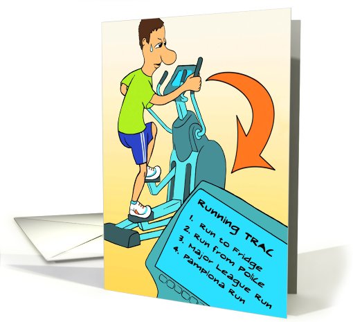 Running Trac : Funny Birthday card (470863)