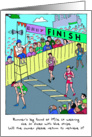 Runner’s Leg : Marathon Finish card