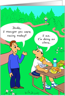 Ultra Running : Funny Good Luck card