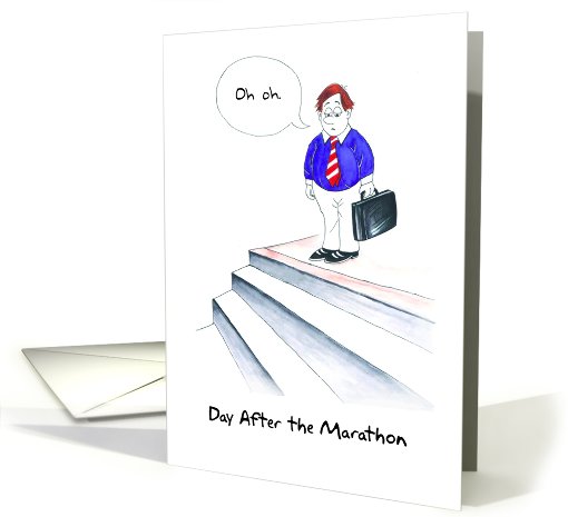 Oh Oh Day After Marathon : Congratulations card (471849)
