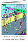 Runner’s Leg : Funny Get Well card