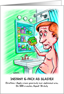 Ab Blaster : Funny Birthday Card