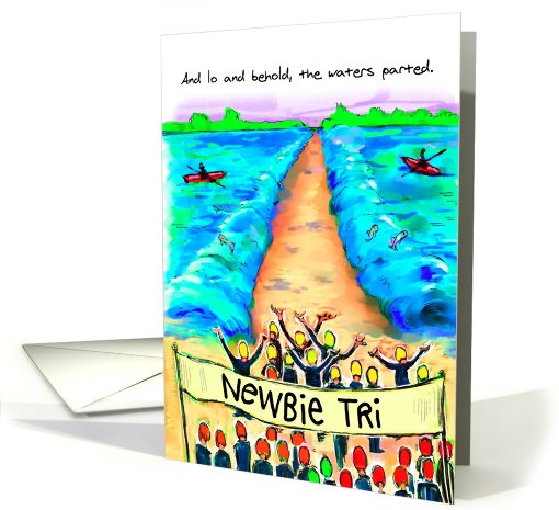 Newbie Triathlete : Funny Birthday card (474261)